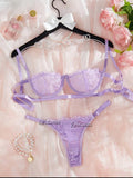 Sexy Lingerie Woman Lace Transparent Underwear Fairy Embroidery Brief